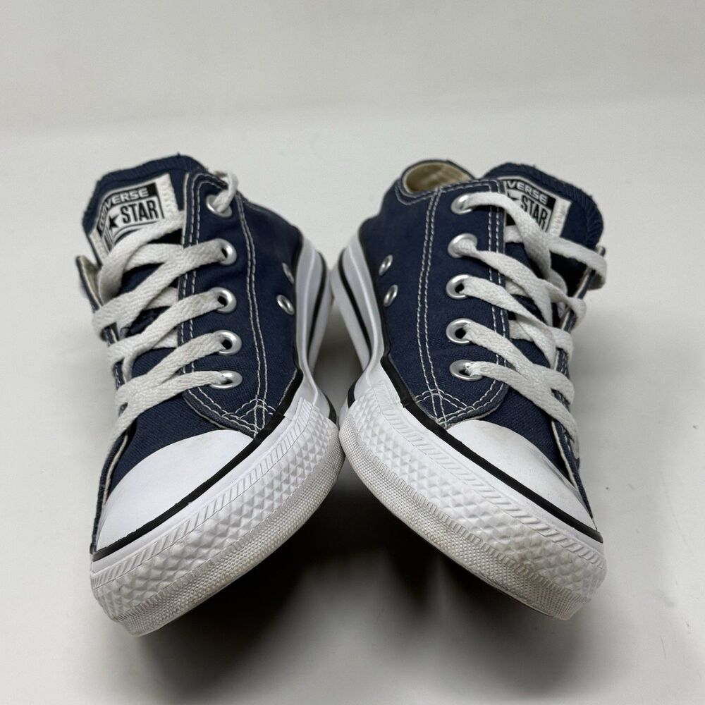 Converse All Star Sneakers Womens 6 Blue Canvas Low Top Retro Grunge Shoes - Picture 8 of 16